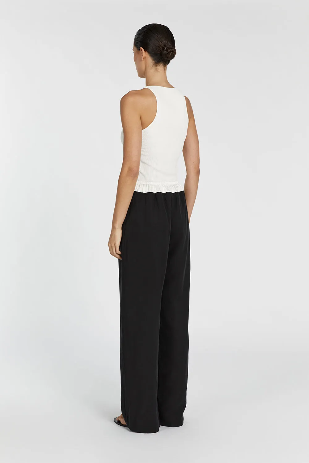 HARVEY BLACK SPLICED PANT